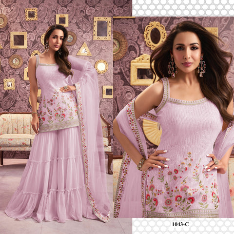 Malika Hit Fency 1043 Designer Georgette Salwar Suit Collection catalog from stuff export Malika Hit Fency 1043 Designer Georgette Salwar Suit Collection catalog from stuff export