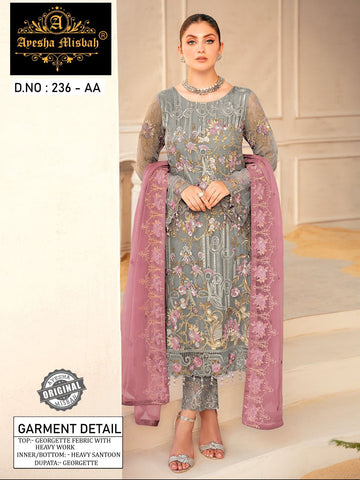 Ayesha Misbah 236 Georgette Pakistani Salwar Kameez from stuff export Ayesha Misbah 236 Georgette Pakistani Salwar Kameez from stuff export