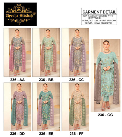 Ayesha Misbah 236 Georgette Pakistani Salwar Kameez from stuff export Ayesha Misbah 236 Georgette Pakistani Salwar Kameez from stuff export