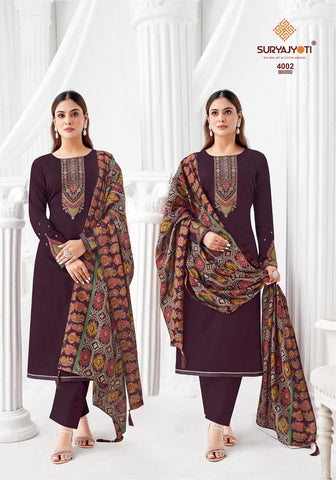 Suryajyoti Pal Vol 4 Fancy Dress Material Collection from stuff export Suryajyoti Pal Vol 4 Fancy Dress Material Collection from stuff export