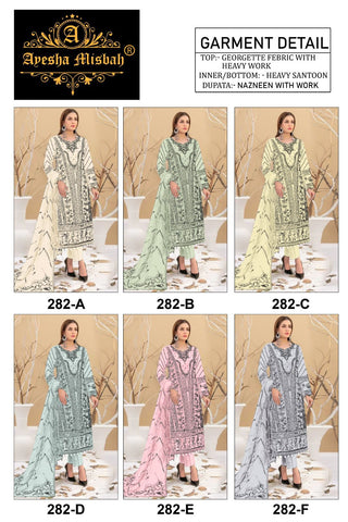 Ayesha Misbah 282 Georgette Pakistani Salwar Kameez from stuff export Ayesha Misbah 282 Georgette Pakistani Salwar Kameez from stuff export