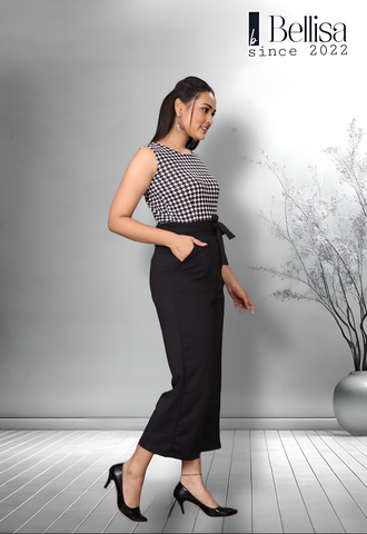 Black WJ12 Stylish Black Lycra Jumpsuit For Women Black WJ12 Stylish Black Lycra Jumpsuit For Women