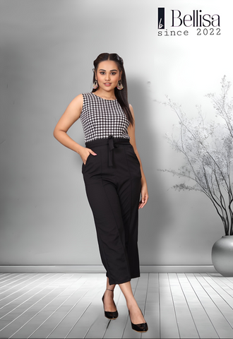 Black WJ12 Stylish Black Lycra Jumpsuit For Women Black WJ12 Stylish Black Lycra Jumpsuit For Women