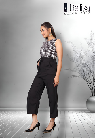 Black WJ12 Stylish Black Lycra Jumpsuit For Women Black WJ12 Stylish Black Lycra Jumpsuit For Women