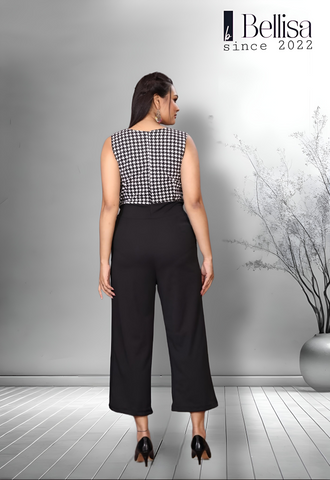 Black WJ12 Stylish Black Lycra Jumpsuit For Women Black WJ12 Stylish Black Lycra Jumpsuit For Women