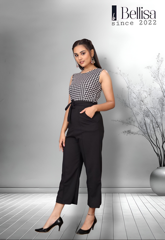 Black WJ12 Stylish Black Lycra Jumpsuit For Women Black WJ12 Stylish Black Lycra Jumpsuit For Women