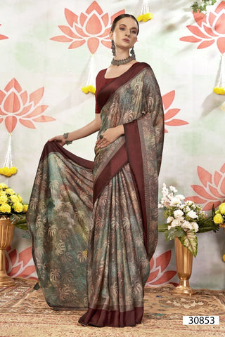 Vallabhi Liliana Vol 3 Brasso Printed Saree Collection catalog from stuff export