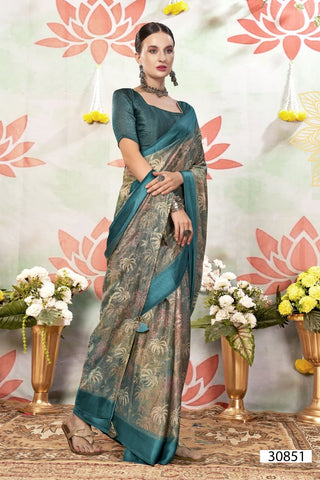 Vallabhi Liliana Vol 3 Brasso Printed Saree Collection catalog from stuff export