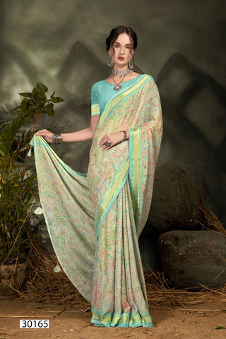 Vallabhi Jiya Vol 7 Georgette Designer Saree Collection catalog from stuff export