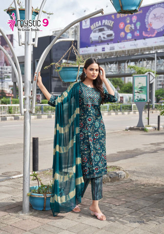 Mystic 9 Shagun Vol 9 Kurti Bottom With Dupatta Collection catalog from stuff export