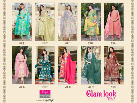 Glam Look Vol 2 By Diya Trends Kurti Bottom With Dupatta catalog