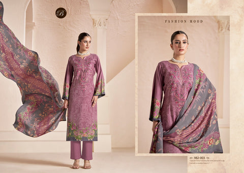 Belliza Mannat Pashmina Dress Material Collection Catalog From Stuff Export