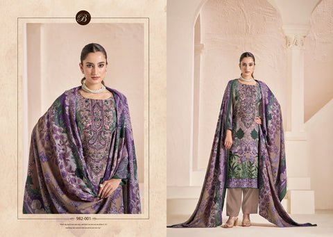 Belliza Mannat Pashmina Dress Material Collection Catalog From Stuff Export