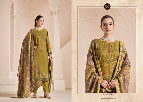 Belliza Mannat Pashmina Dress Material Collection Catalog From Stuff Export