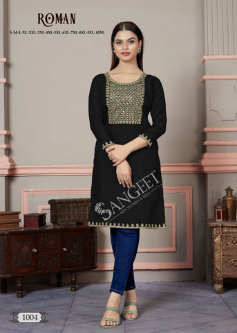 Sangeet Roman Fancy Embroidered Kurti Collection Catalog Stuff Export