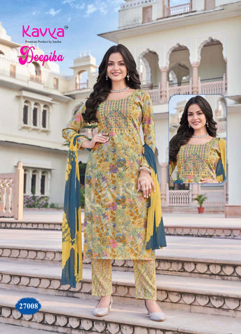 Kavya Deepika Vol 27 Kurti Bottom With Dupatta Collection Catalog from Stuff Export