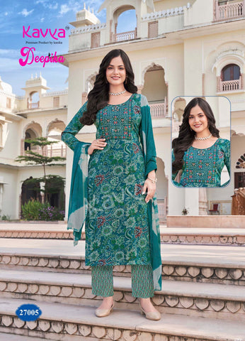 Kavya Deepika Vol 27 Kurti Bottom With Dupatta Collection Catalog from Stuff Export