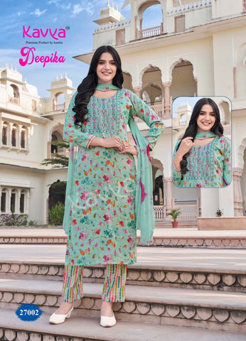 Kavya Deepika Vol 27 Kurti Bottom With Dupatta Collection Catalog from Stuff Export