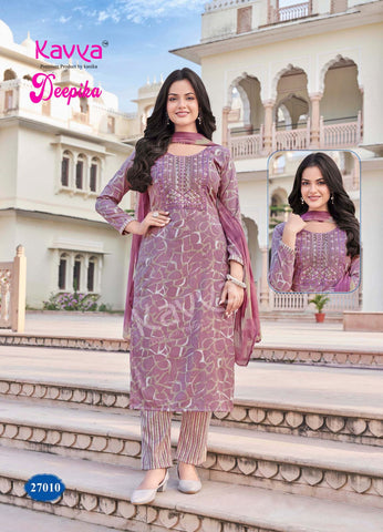 Kavya Deepika Vol 27 Kurti Bottom With Dupatta Collection Catalog from Stuff Export