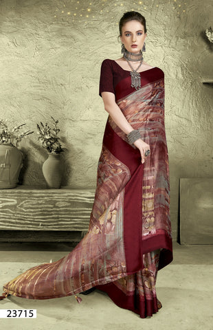 Vallabhi Nesta Vol 3 Brasso Printed Saree Collection Catalog from stuffy india