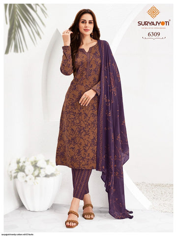 Suryajyoti Trendy Vol 63 Kurti Pant With Dupatta Collection Catalog From Stuff Export