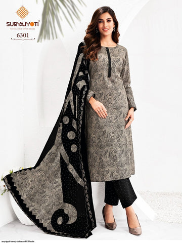 Suryajyoti Trendy Vol 63 Kurti Pant With Dupatta Collection Catalog From Stuff Export