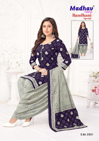 Madhav Bandhani Special Vol 3 Cotton Dress Material Collection Catalog From Stuff Export
