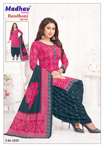 Madhav Bandhani Special Vol 3 Cotton Dress Material Collection Catalog From Stuff Export