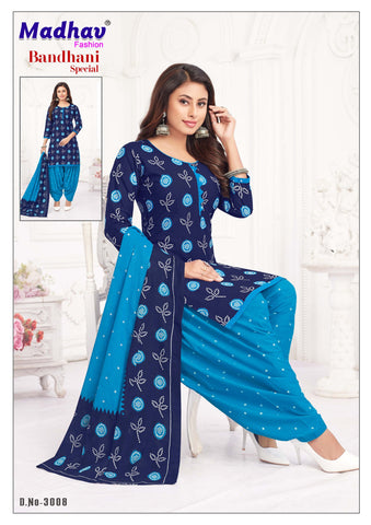 Madhav Bandhani Special Vol 3 Cotton Dress Material Collection Catalog From Stuff Export