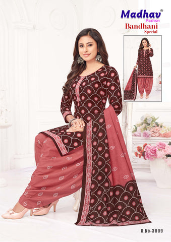 Madhav Bandhani Special Vol 3 Cotton Dress Material Collection Catalog From Stuff Export