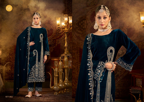 Belliza Winter Luxury Velvet Dress Material Collection catalog from stuff export