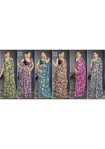 Vallabhi Ivaanka Vol 3 Georgette Printed Saree Collection catalog from stuff export