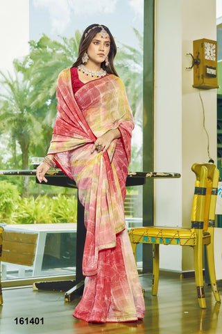 Vallabhi Divyanshi Vol 7 Georgette Printed Saree Collection Catalog from stuff export