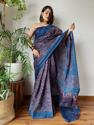 Md Khyana 3 Digital Printed Linen Silk Saree Collection catalog from stuff export