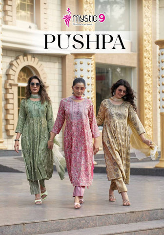 Mystic 9 Pushpa Vol 1 Kurti Bottom With Dupatta Collection catalog from stuff export