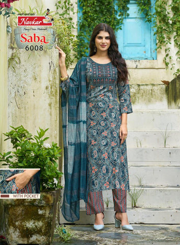 Navkar Saba Vol 6 Rayon Kurti With Bottom Dupatta Collection catalog from stuff export