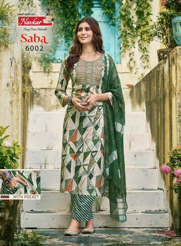 Navkar Saba Vol 6 Rayon Kurti With Bottom Dupatta Collection catalog from stuff export