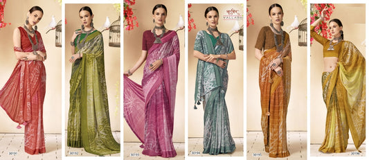 Vallabhi Sanchali Vol 17 Georgette Fancy Saree Collection catalog from stuff export