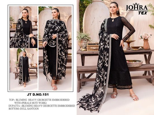 Johra Tex 151 Embroidered Pakistani Salwar Kameez catalog from stuff export