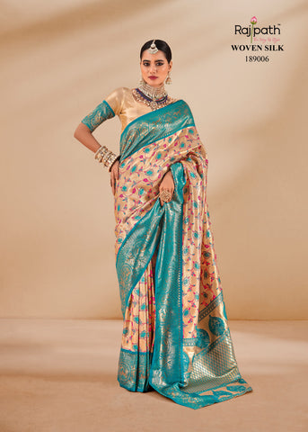 Rajpath Satrangi Tissue Silk Fancy Saree Collection catalog from stuff export