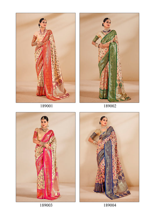 Rajpath Satrangi Tissue Silk Fancy Saree Collection catalog from stuff export