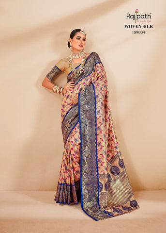 Rajpath Satrangi Tissue Silk Fancy Saree Collection catalog from stuff export