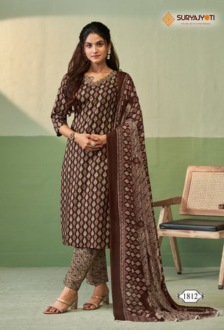 Suryajyoti Zion Cotton Vol 18 Ready Made Cotton Printed Dress catalog from stuff export