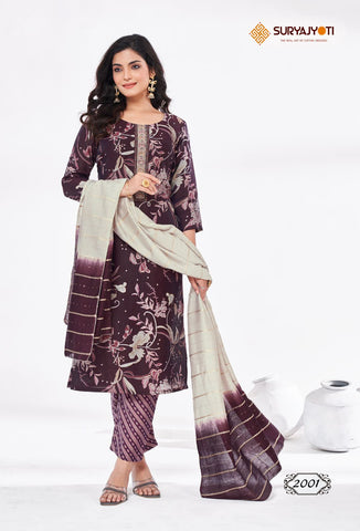 Suryajyoti Nykaa Vol 2 Kurti Pant With Dupatta Collection catalog from stuff export