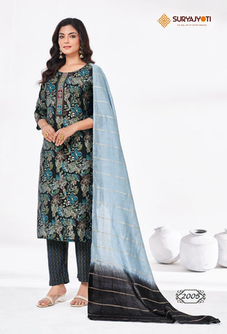 Suryajyoti Nykaa Vol 2 Kurti Pant With Dupatta Collection catalog from stuff export