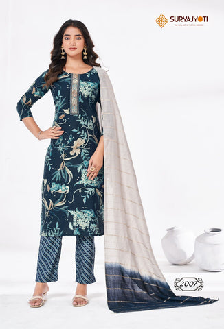 Suryajyoti Nykaa Vol 2 Kurti Pant With Dupatta Collection catalog from stuff export