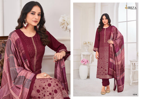 Ibiza Lavender Viscose Pashmina Salwar Kameez Collection catalog from stuff export