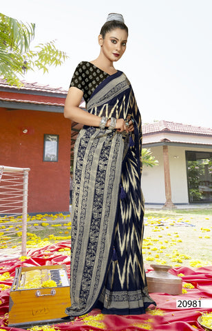 Vallabhi Guleri Vol 2 Georgette Fancy Saree Collection catalog from stuff export