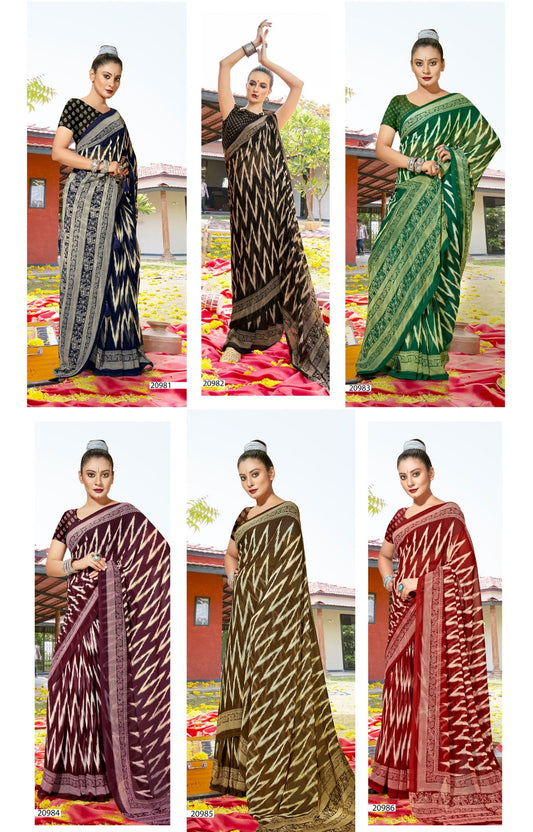 Vallabhi Guleri Vol 2 Georgette Fancy Saree Collection catalog from stuff export