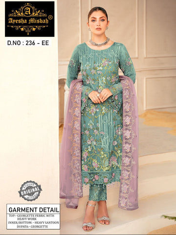 Ayesha Misbah 236 Georgette Pakistani Salwar Kameez from stuff export